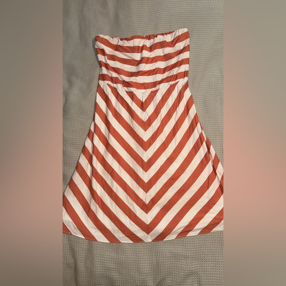 The Limited Striped Strapless Dress